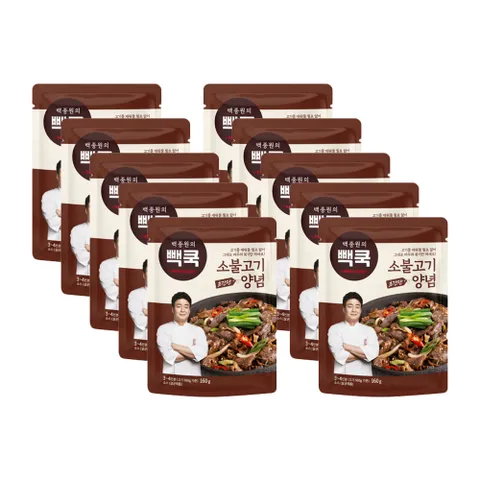 [빽쿡]의 소불고기양념 160g x 10팩
