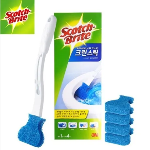 3M 크린스틱 스타터키트 핸들 1개+리필4개 변기수세미 3M크린스틱 3M스타터키트 3M변기수세미