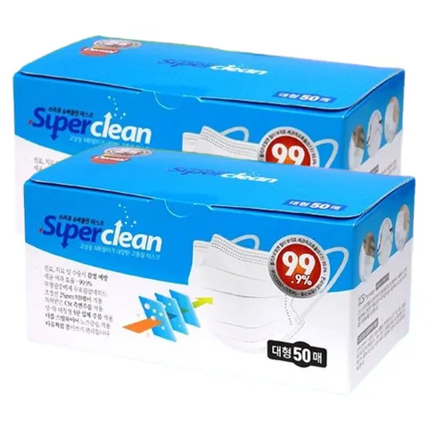 비말차단 덴탈 마스크 대형 50매 2P 편한 황사 일회용 황사마스크 일회용마스크 덴탈마스크 비말
