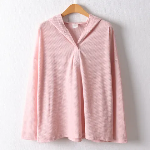 아이우먼 디너썸머후드긴팔티 DDD591M204 빅사이즈