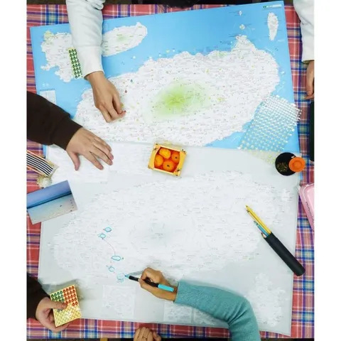 제주도지도 + 핀스티커 국내 제주 여행 관광 지도 제주도여행지도 국내여행지도