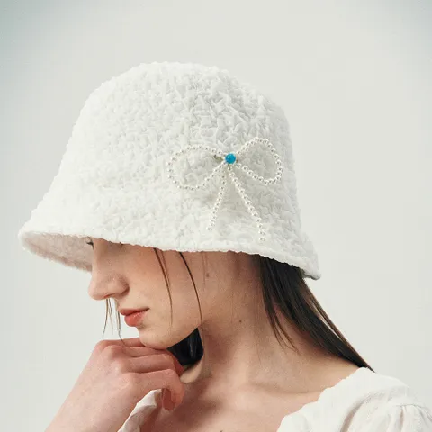 Pearl Crinkle Bucket Hat (2 Colors)