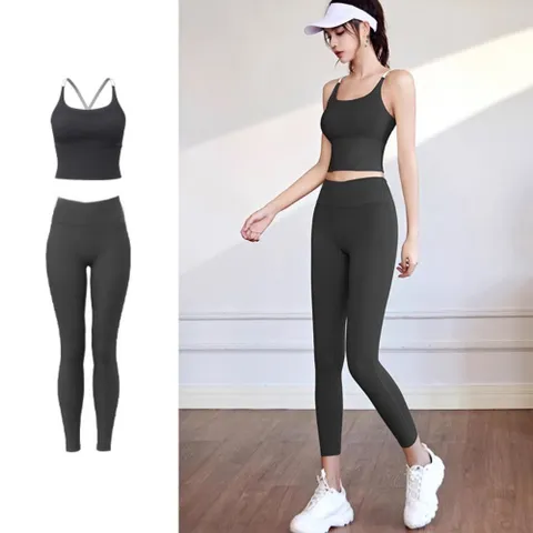고급 트레이닝 여성 헬스복 요가 운동 필라테스 세트 헬스복 요가복 필라테스운동복