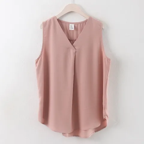 아이우먼 핀턱주름 나시 블라우스 CR0282RM204 빅사이즈