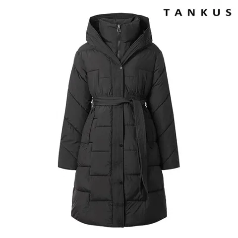 정상가:159,000 | 벨티드 푸퍼 후드 롱 패딩점퍼 (TW4JP031L0)