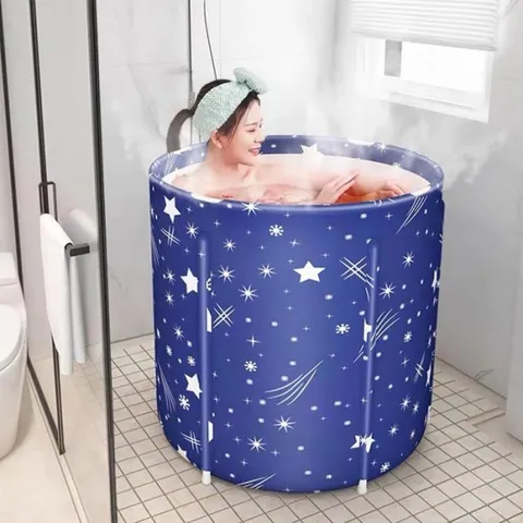 개인 미니 이동식 성인 접이식 반신욕기 사우나 욕조 (9398199)