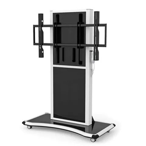 알티피아 대형TV 전자칠판 전동형 거치대 이동형 스탠드 실버 TV브라켓 모니터브라켓