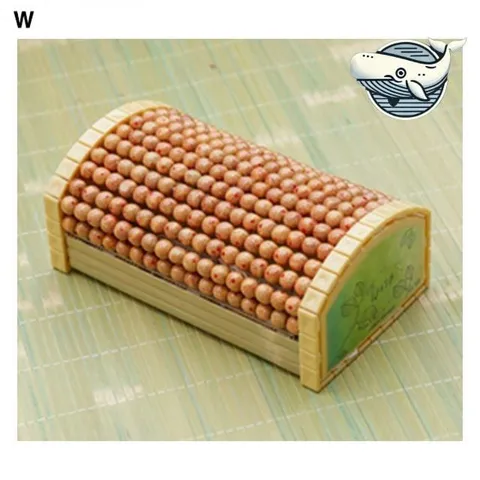 자연친화 목각구슬 대나무 베개 수면 안락 쿠션 청대나무베개 마작베개 대나무마작베개