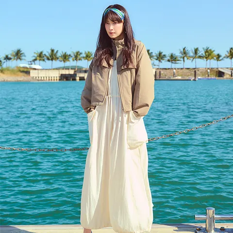 26SS 셔링 볼륨 실루엣 원피스