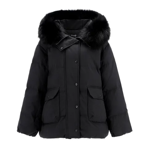 [롯데백화점][아이잗컬렉션]폭스퍼 후드 다운점퍼 CRBE2PD621