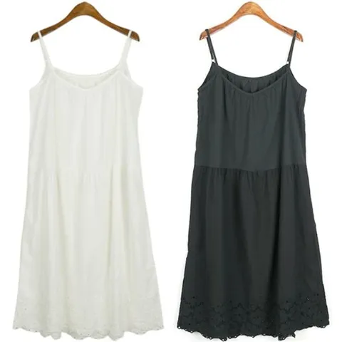 [하프클럽] 왕꽃레이스 끈조절 롱원피스 프릴 레이어드나시 이너슬립