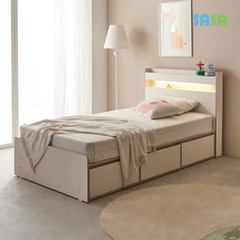 가구 스너글 E0 서랍형 슈퍼싱글 SS 침대(A형) + 독립매트