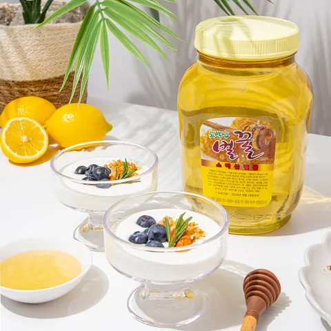 [미식한가] 소백산 국내산 벌꿀 (아카시아향) 2.4kg+2.4kg (부직포 선물포장)