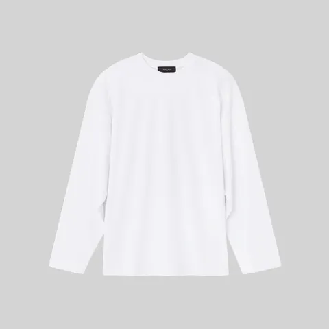 IKALOOK 루즈핏 수피마 코튼 긴팔 티셔츠 CTEE108