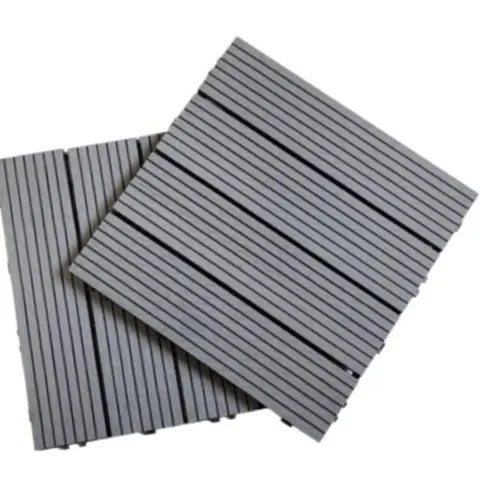 발코니 조립식 우드 데크타일 실외 바닥재 그레이 베란다 바닥 정리용 타일 바닥재 데크타일