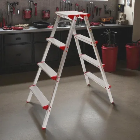 4단 알루미늄 사다리 A형 다용도 접이식 매장사다리 사다리 4단사다리 접이식사다리 A형