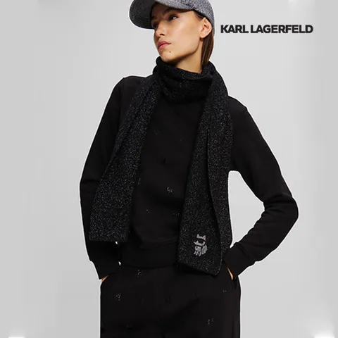 [236W3302] 칼라거펠트 아이코닉 2.0 슈페트 스카프