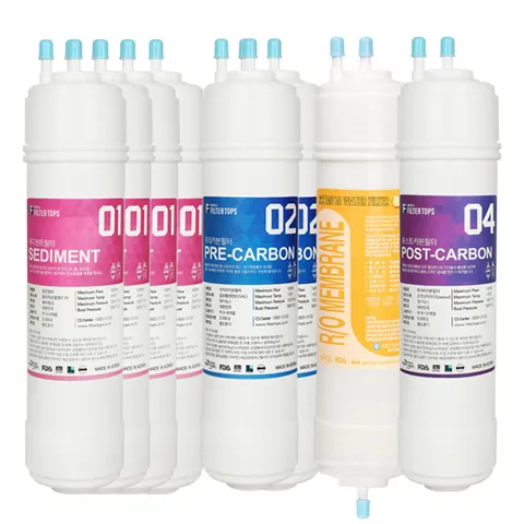 [필터탑스] 고품질 RO멤브레인 역삼투압 언더싱크 정수기 필터 전체/ 1년/ 2년관리세트 FTN-1200교체필터