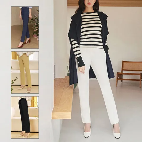 [레이나] 미뉴엘 라이크라 하프 히든밴딩 팬츠