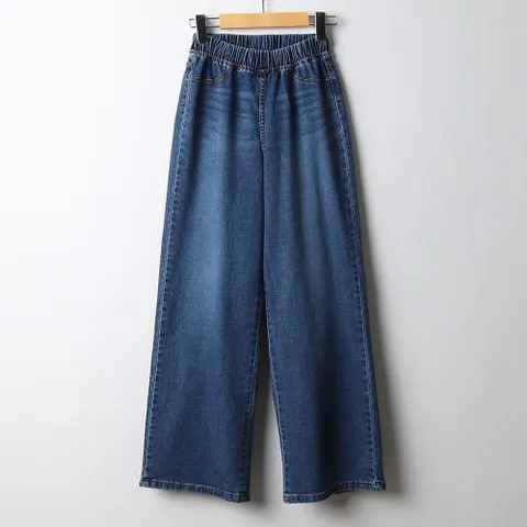 아이우먼 와이드통밴딩스판팬츠 LOI915M207 빅사이즈