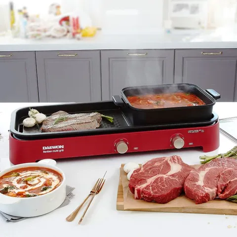 분리형멀티쿠커 레드 가정용 멀티 쿠커 그릴 팬 냄비 불판 DW-MG2200