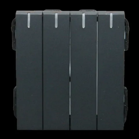 스위치 조합 유럽형(DB) 4구1로 (블랙 A77-K04A) 자재