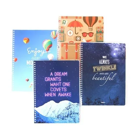 B1 스프링노트 대2호(디자인랜덤) 부착게시판 문서케이스 광고게시판