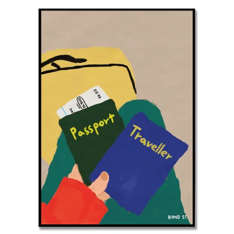 공항 - 여행의 설레임이 시작되는 곳 2, Bond St. 작가 집콕 휴가 인테리어 그림 포스터 액자