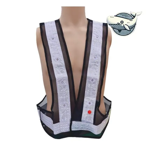 안전 작업용 찬란한 LED 조끼 야간 시인성 신호수조끼 야간조끼.공사조끼 작업조끼