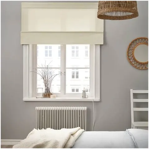 링블롬마 로만블라인드 베이지 120x160cm 롤스크린 버티컬 커튼