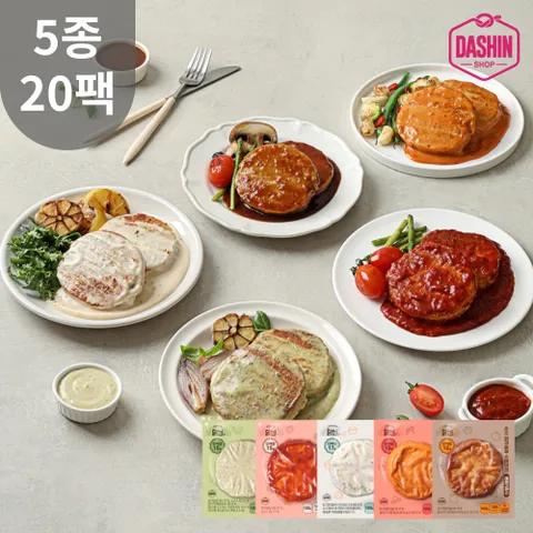 [다신샵] 닭신 소스 닭가슴살 스테이크 3종 18팩 / 치폴레, 크림치즈 외