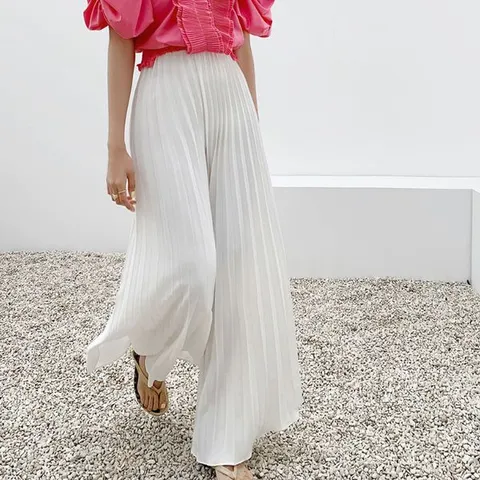 [하프클럽]  프레즐 밴딩  플리츠 팬츠  PT3868