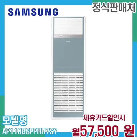 삼성 30평 비스포크 냉난방 스탠드 에어컨 AP110BSPPHH7SY 60개월 70500