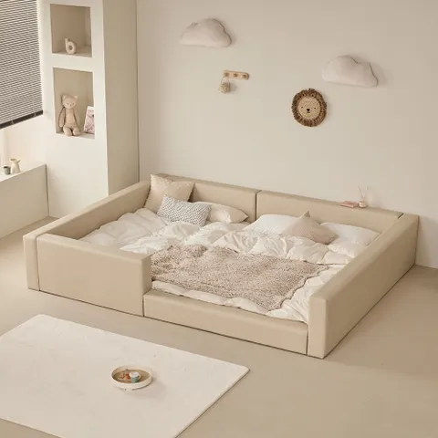 뉴 가드형 저상형 패밀리침대 SS+Q (SS풋보드포함)_낮은본넬