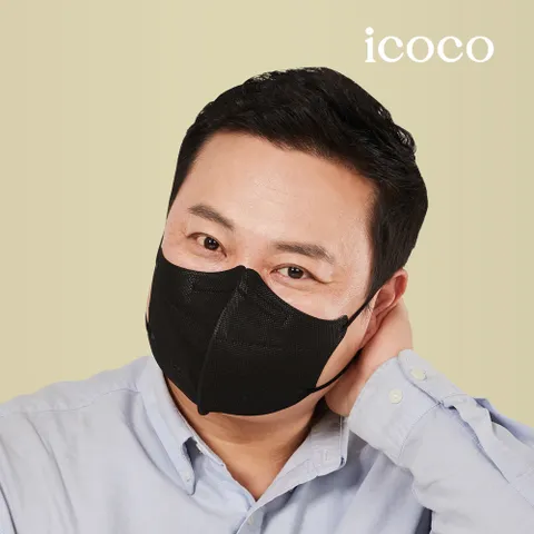 아이코코 KF94 마스크 특대형 블랙 50매 (대형XL)
