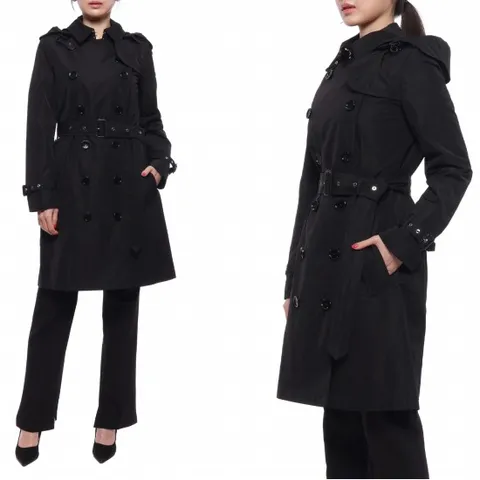 23SS 여성 태피터 켄싱턴 트렌치코트 8033520_BLACK_23S