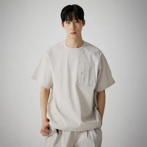 제로그램시원하고쾌적하게지짐이니블혼 시어서커포켓반팔티셔츠SSM2511 428515