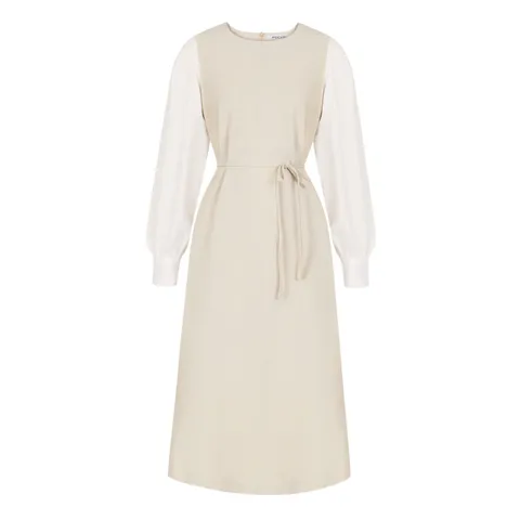 [롯데백화점]퍼프소매배색원피스 PBVFF4S1OP3021