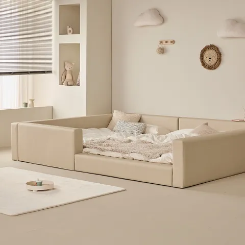 뉴 가드형 저상형 패밀리침대 SS+Q (SS풋보드포함)_독립베이직