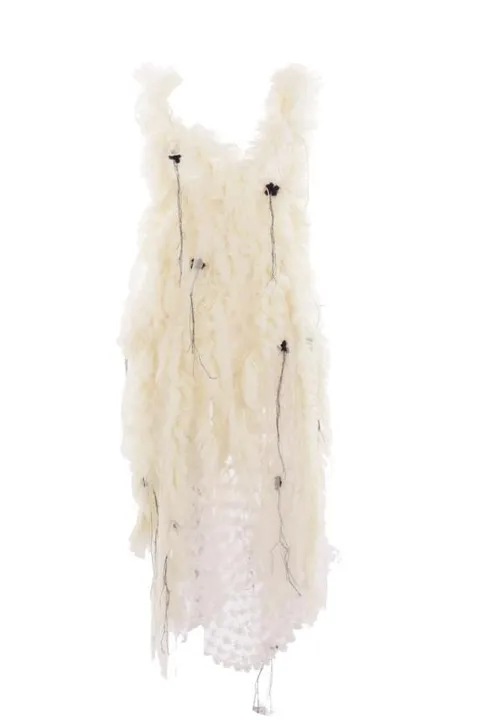 [해외직구] 25SS Pauline Dujancourt 미디 원피스 D129HBIV WHITE