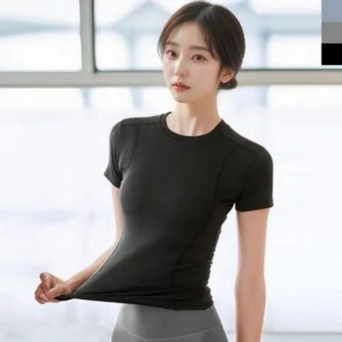 여름 여자 데일리 러닝 헬스 클래식 스포츠 슬림핏 애슬레져 에슬레저 러닝