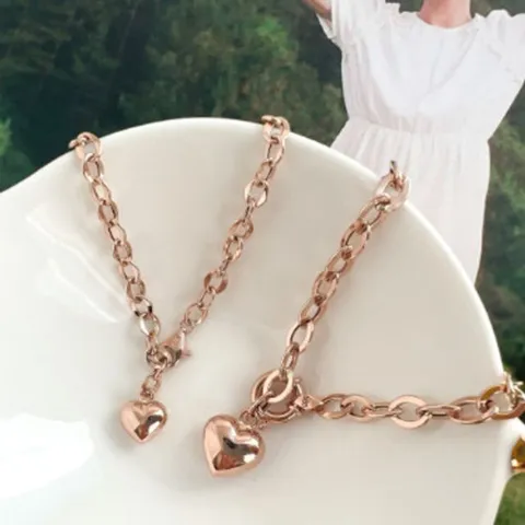 알티피아 하트 통통 팔찌 18k골드소 사이즈19cm 20대여성 30대여성 40대여성