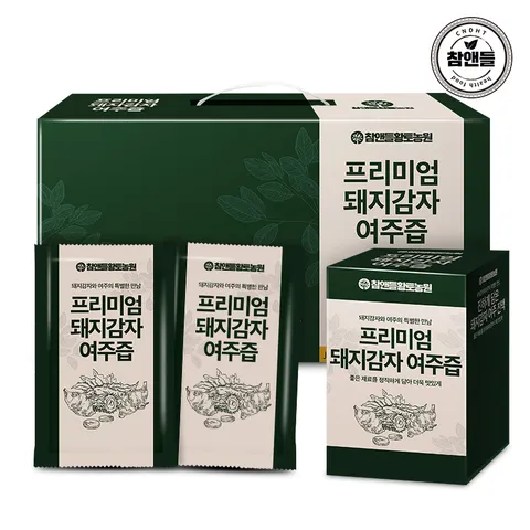 참앤들황토농원 프리미엄 돼지감자 여주즙 80ml 30포 1박스