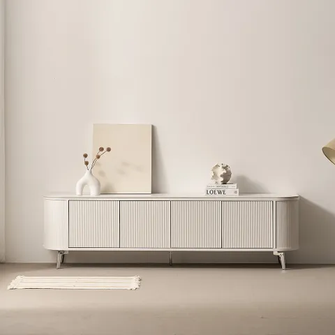 마르체 카밀 템바보드 세라믹 수납형 높은 거실장 2000 BCM659C