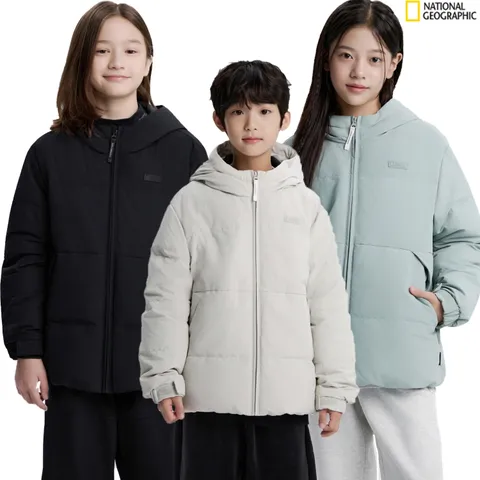 [내셔널지오그래픽키즈] 후디 헤론 경량 머스코비 다운 점퍼 K254UDW320