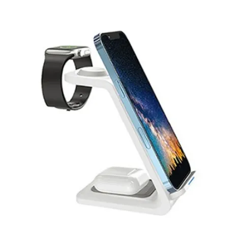 지피오피 3IN1 15W 멀티 충전기 화이트 MC-30 (1개) 자재