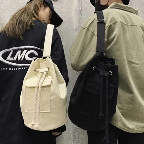 남자 여자 슬링백 버킷 크로스백 캐주얼 데일리 여행 옆으로매는가방 어깨가방