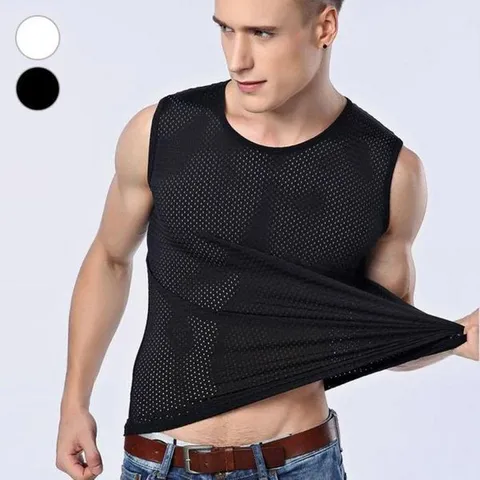 [하프클럽] 여름런님 메쉬 깔끔 아이스 이너웨어 아이스 런닝 쿨맥스 심리스 남성이너 쿨 여름 남자런닝 티셔츠