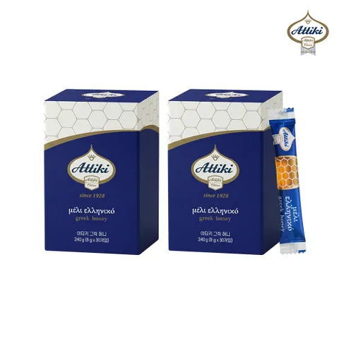 아티키 그릭 허니 타임 천연꿀 스틱 30포 2박스