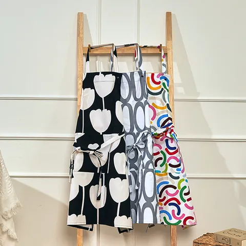 프렌치불 넥 스트랩 앞치마